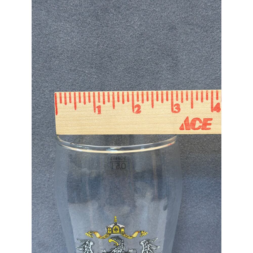 Old Germany Breweriana Coat of Arms Pint Beer Glass 9” Tall - Picture 6 of 7